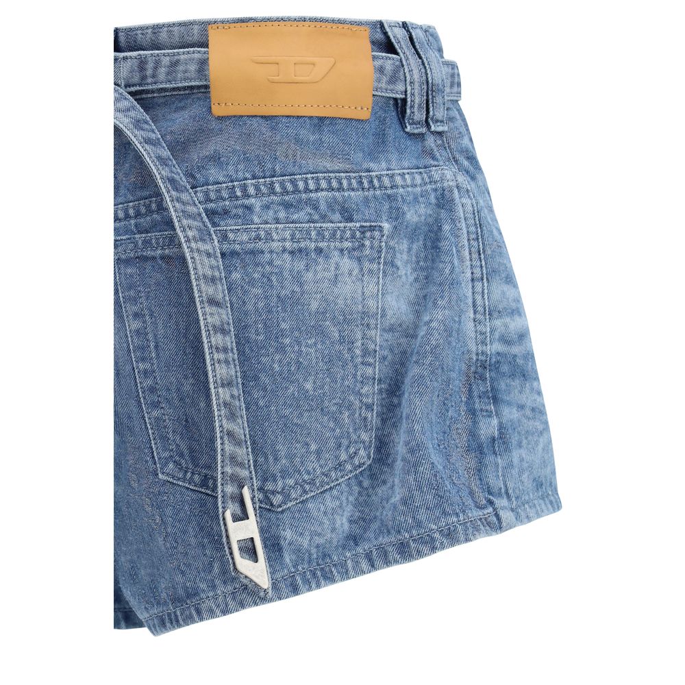 Diesel Blaue Baumwoll-Bermudashorts