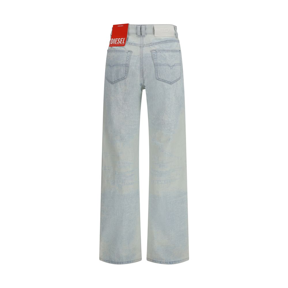 Diesel Blaue Jeans aus Baumwolle im geraden Schnitt