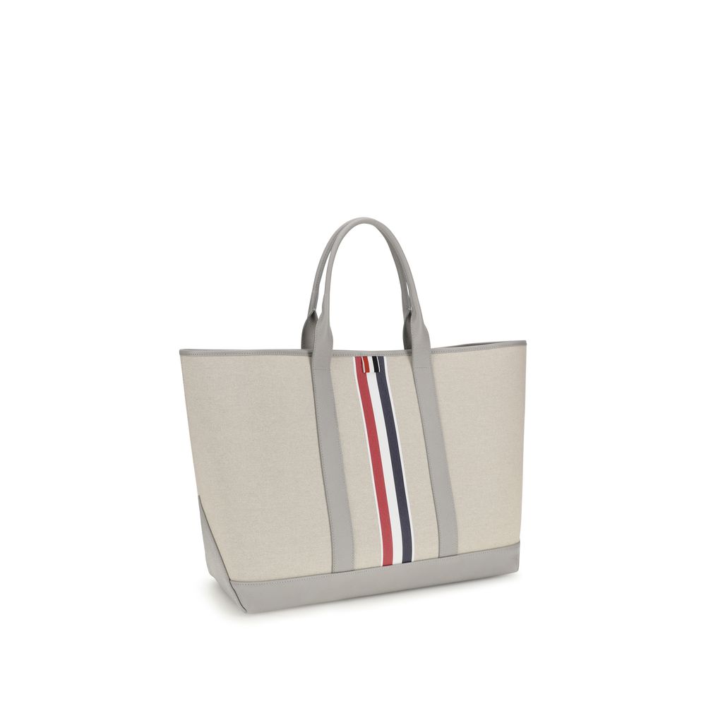 Thom Browne Graue Stoff-Umhängetasche