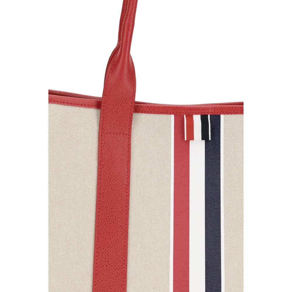 Thom Browne Mehrfarbige Stoffhandtasche
