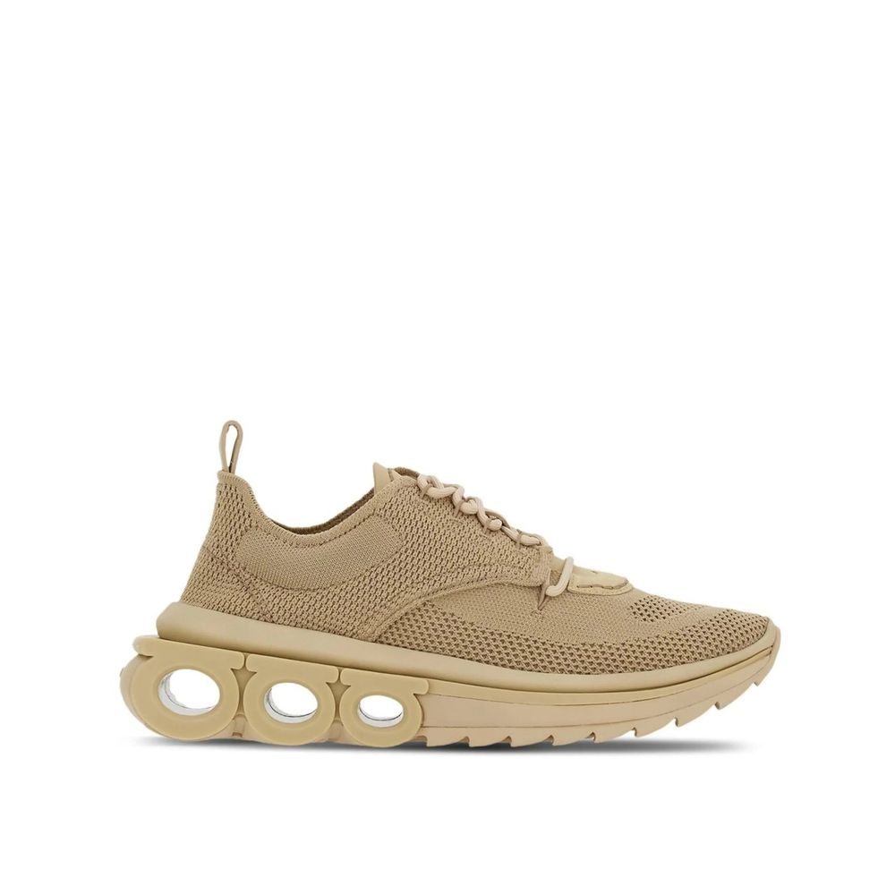 Salvatore Ferragamo Beige Stoff-Sneaker