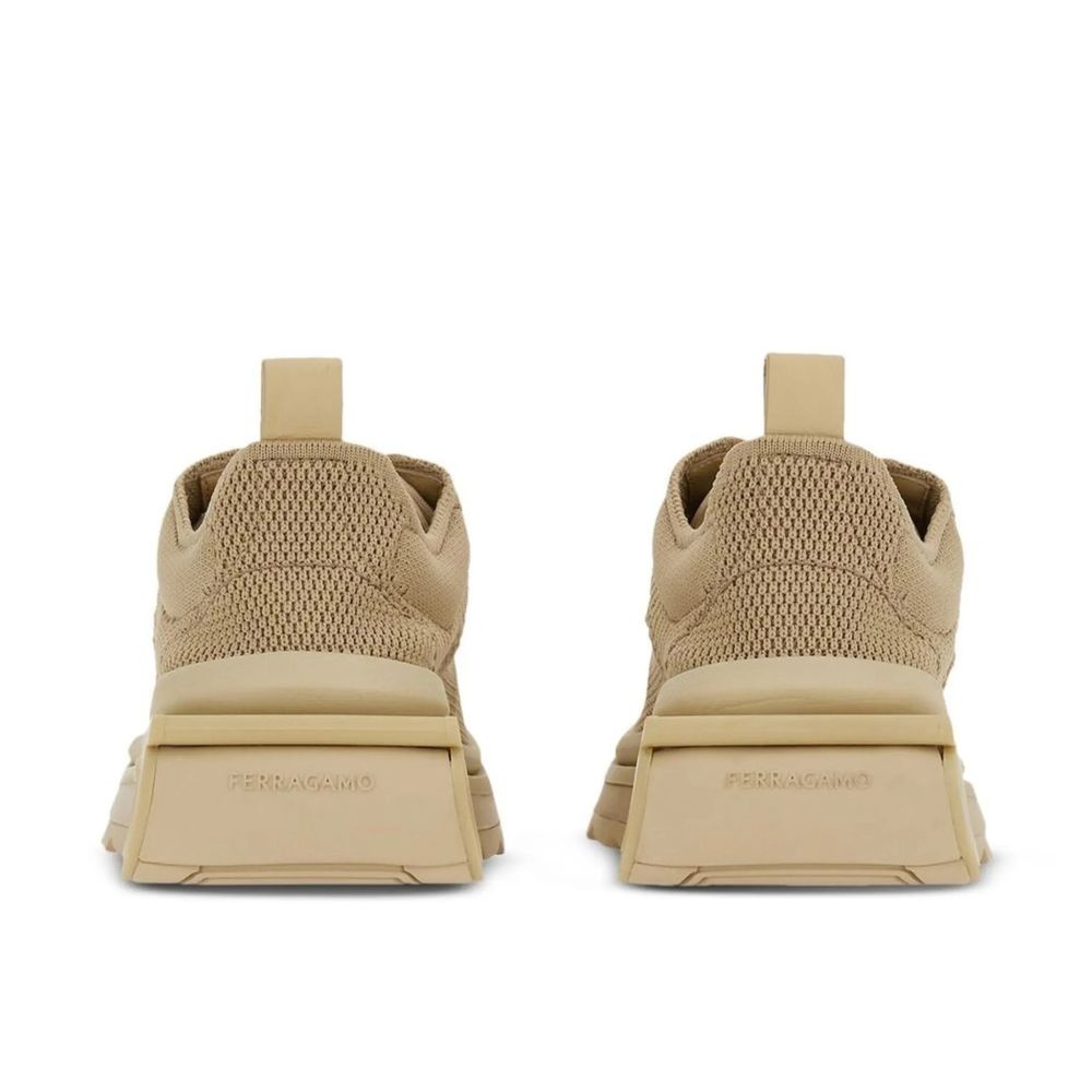 Salvatore Ferragamo Beige Stoff-Sneaker