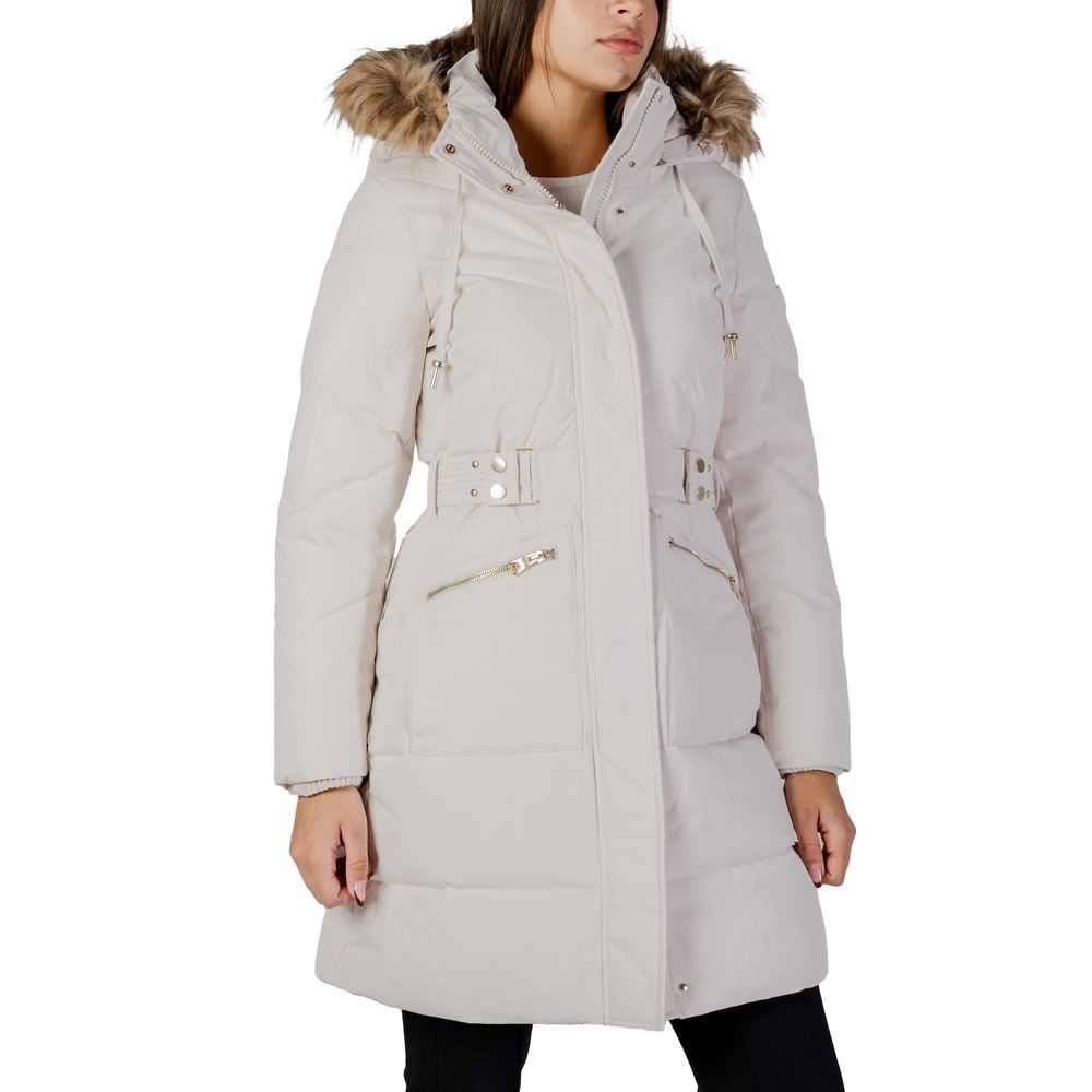 Guess Creme Polyester-Mantel