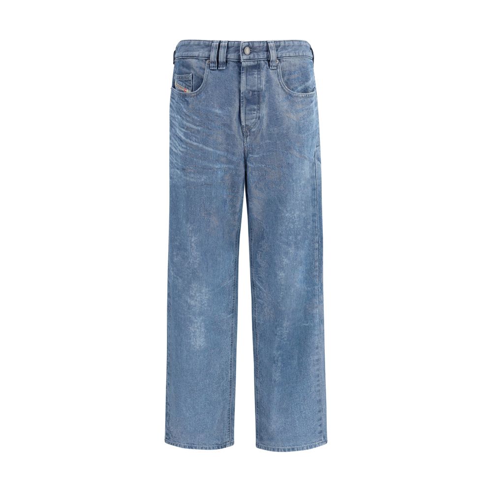 Diesel Blaue Jeans aus Baumwolle im geraden Schnitt