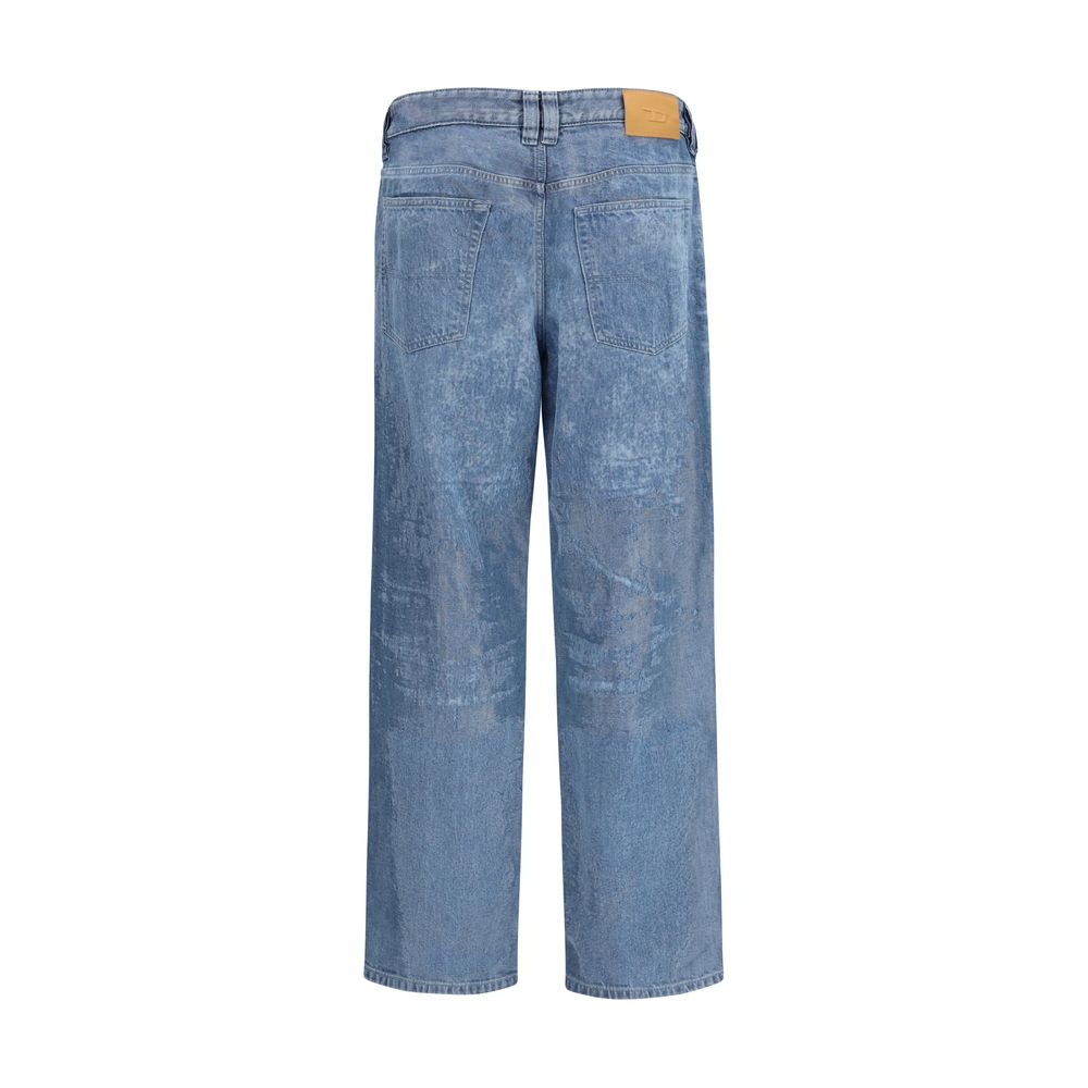 Diesel Blaue Jeans aus Baumwolle im geraden Schnitt