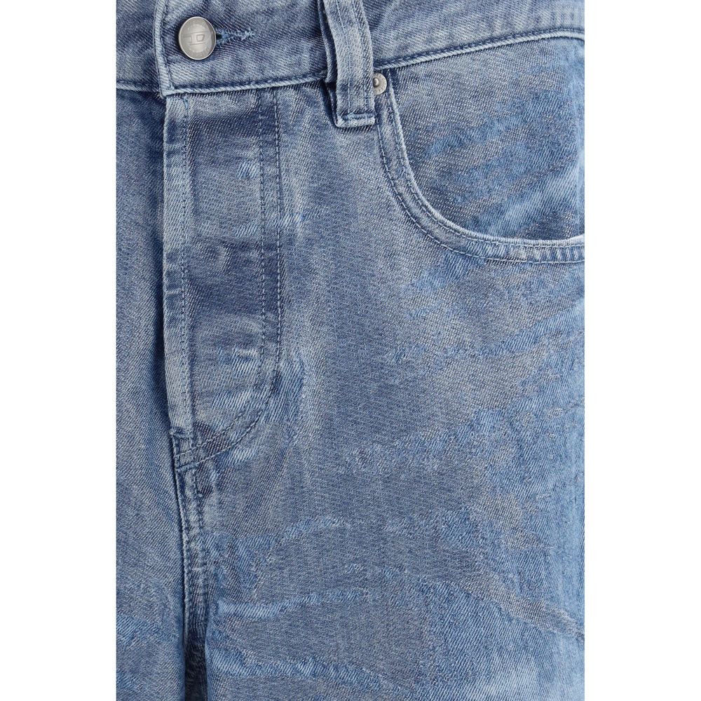 Diesel Blaue Jeans aus Baumwolle im geraden Schnitt