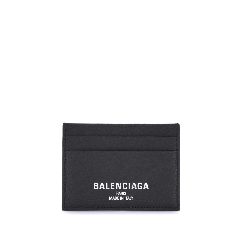 Balenciaga Schwarzes Kalbsleder Bos Taurus Portemonnaie