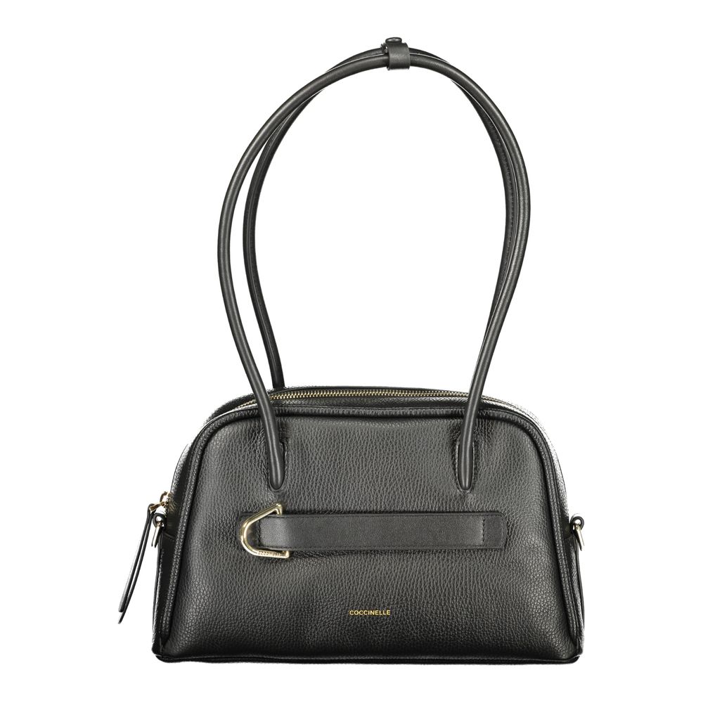 Coccinelle Schwarze Leder Damentasche