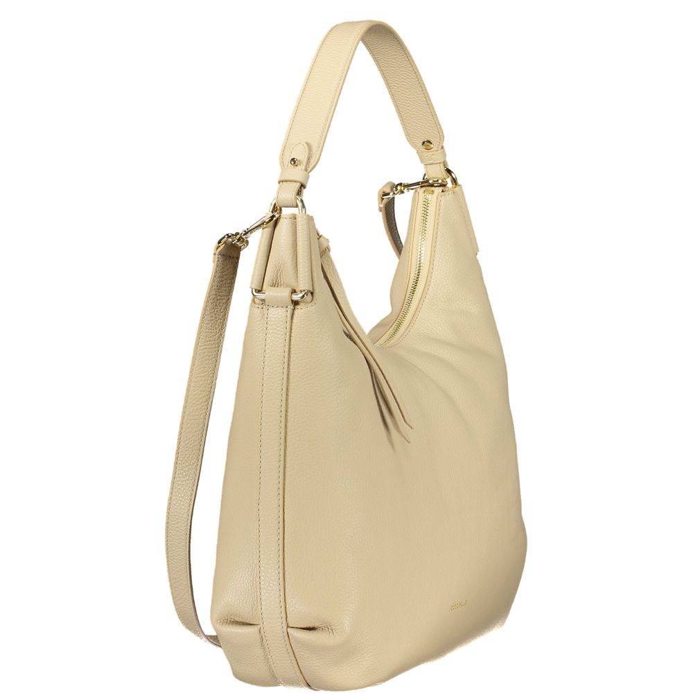 Coccinelle Damenhandtasche aus beigem Leder