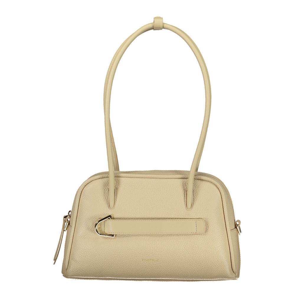 Coccinelle Damenhandtasche aus beigem Leder