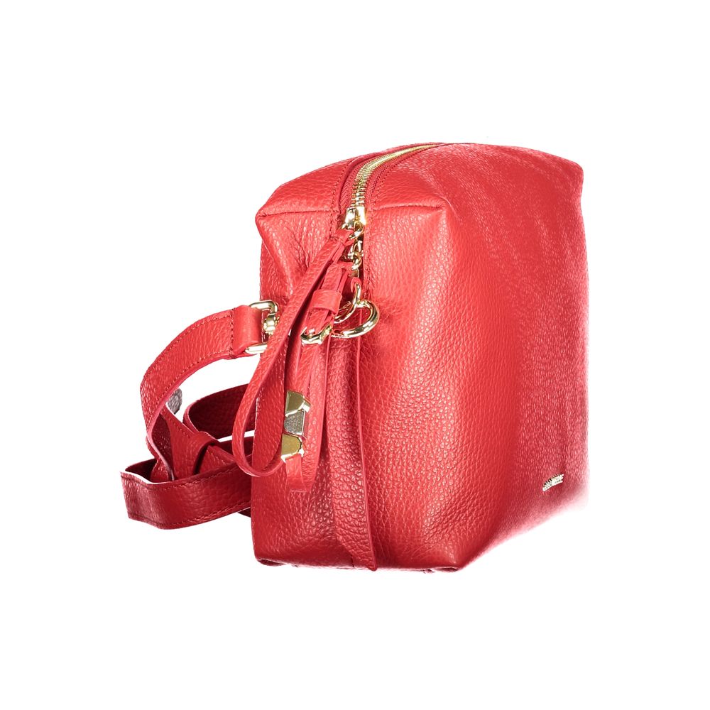 Coccinelle Rote Lederhandtasche