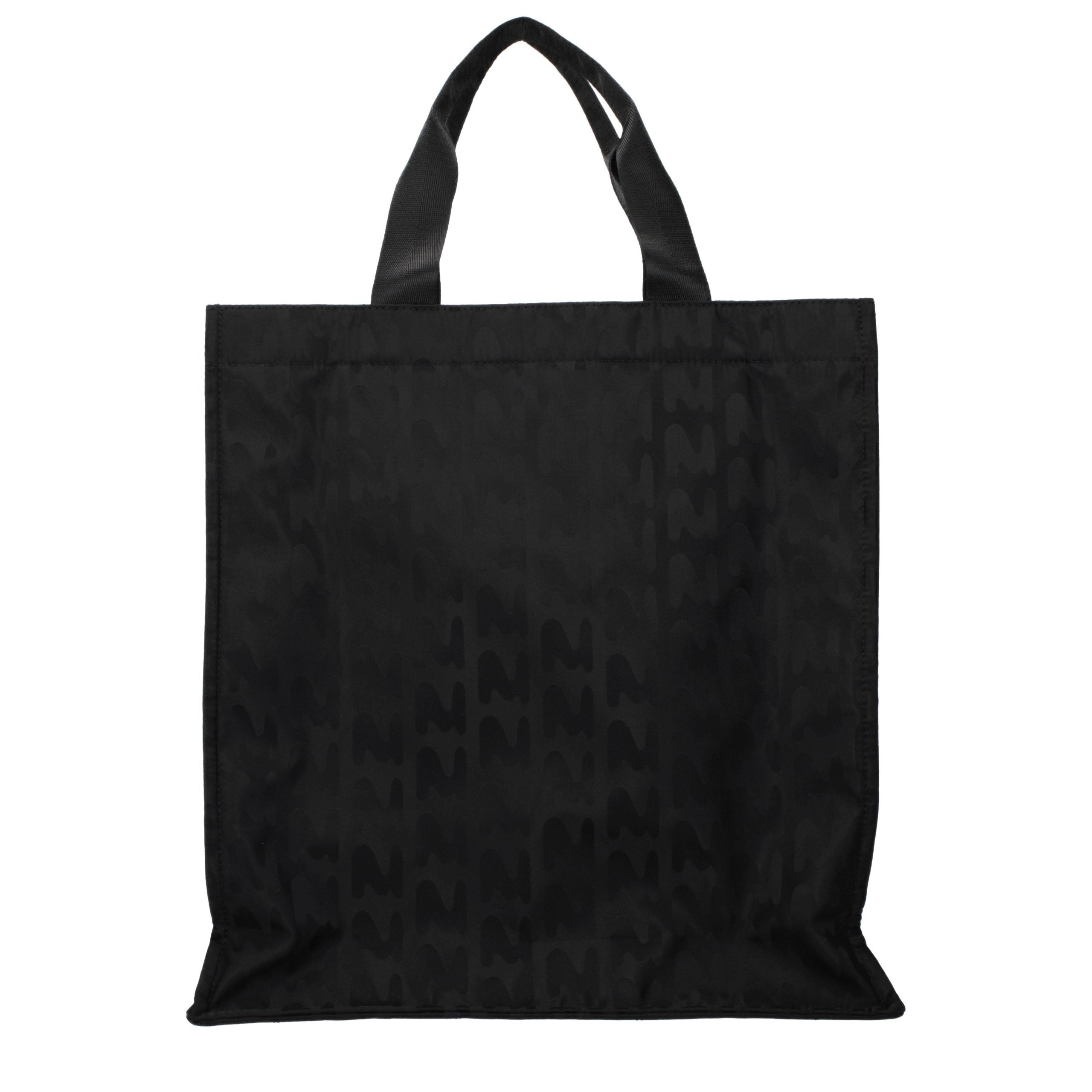 MSGM Schwarze Stoffhandtasche