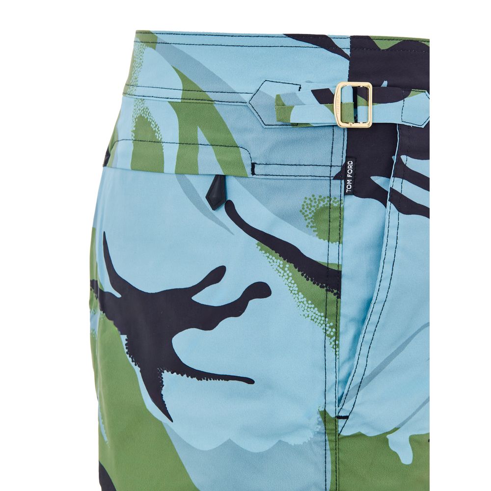 Tom Ford Mehrfarbige Badeshorts aus Polyamid