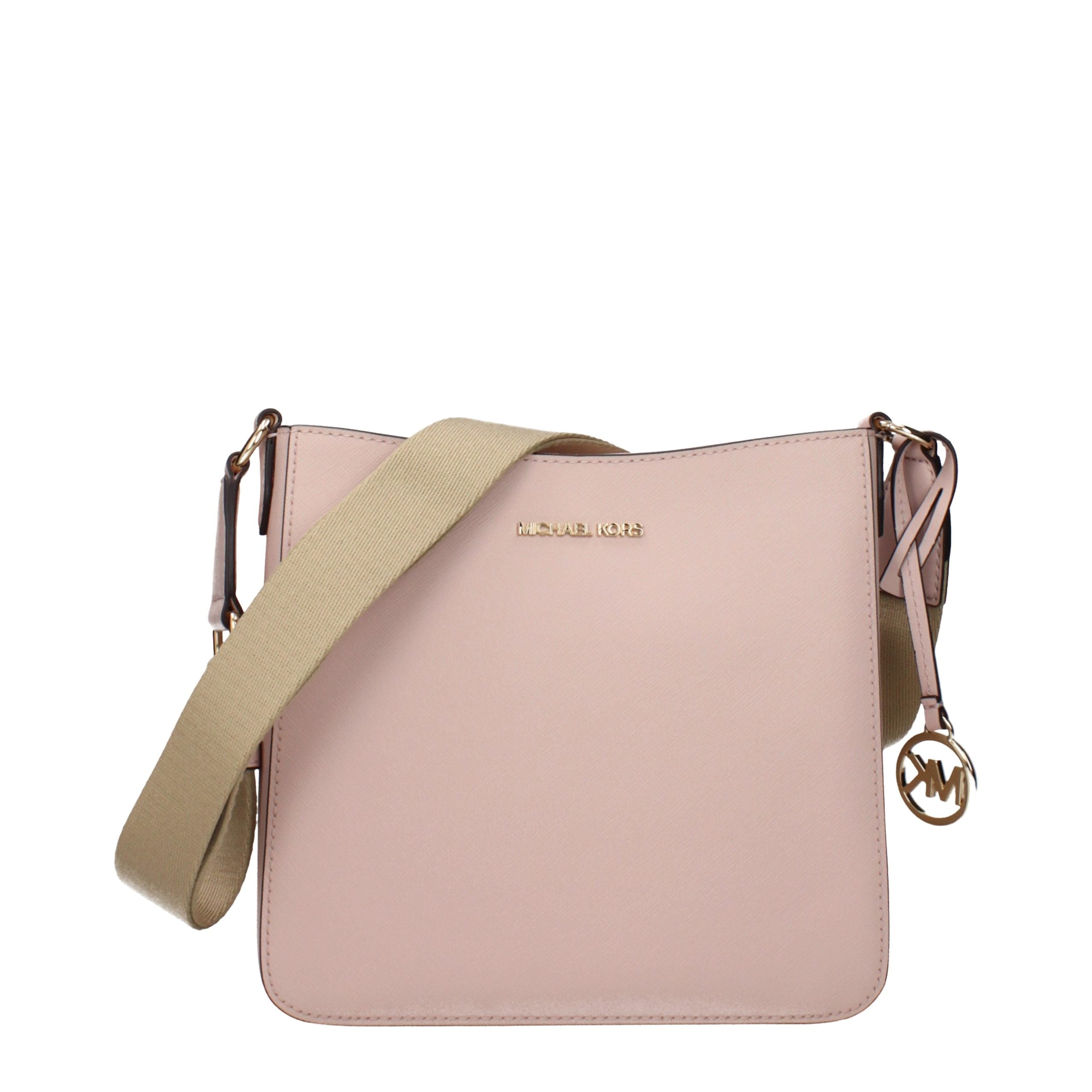 Michael Kors Schultertasche aus pinkfarbenem Leder