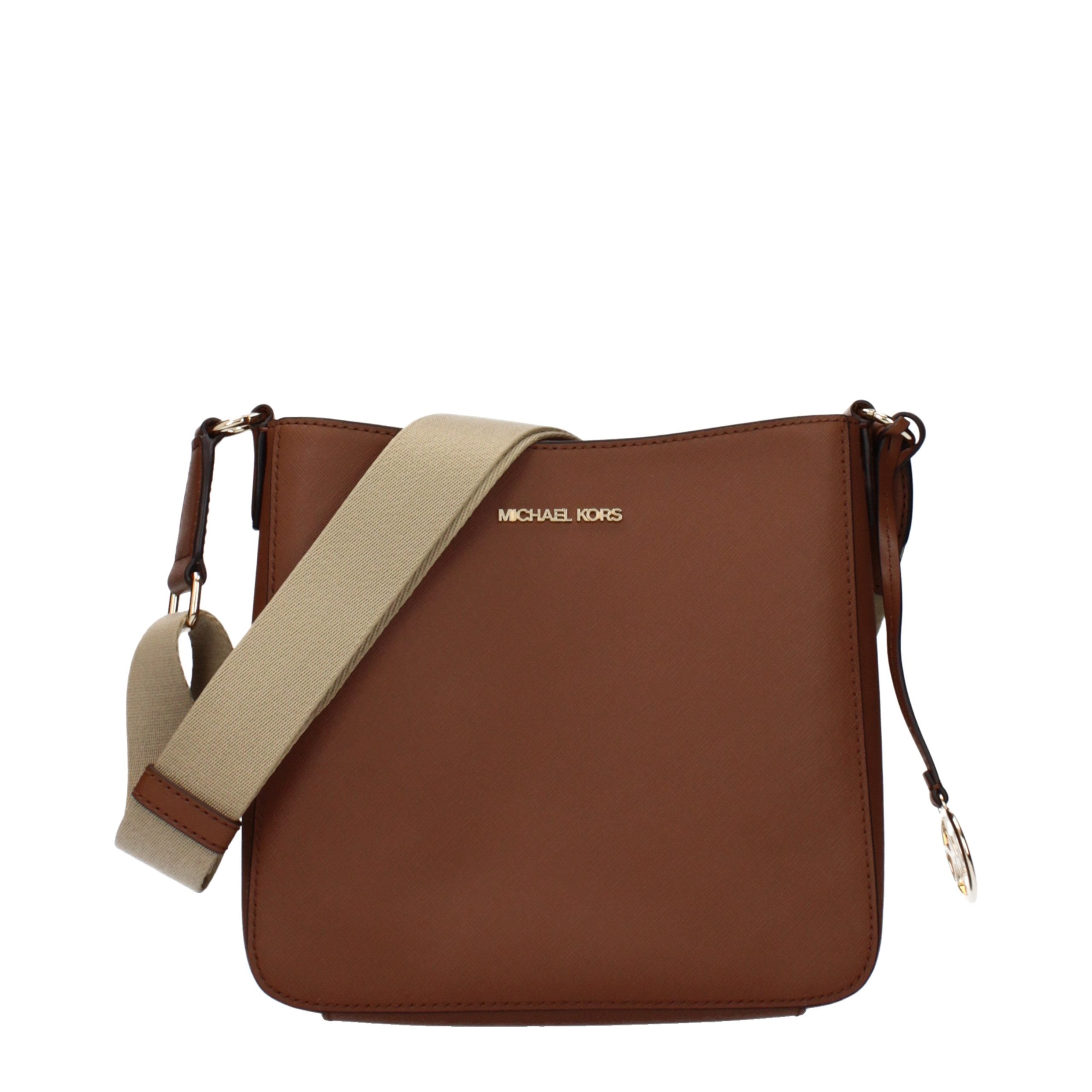 Michael Kors Braune Leder Schultertasche