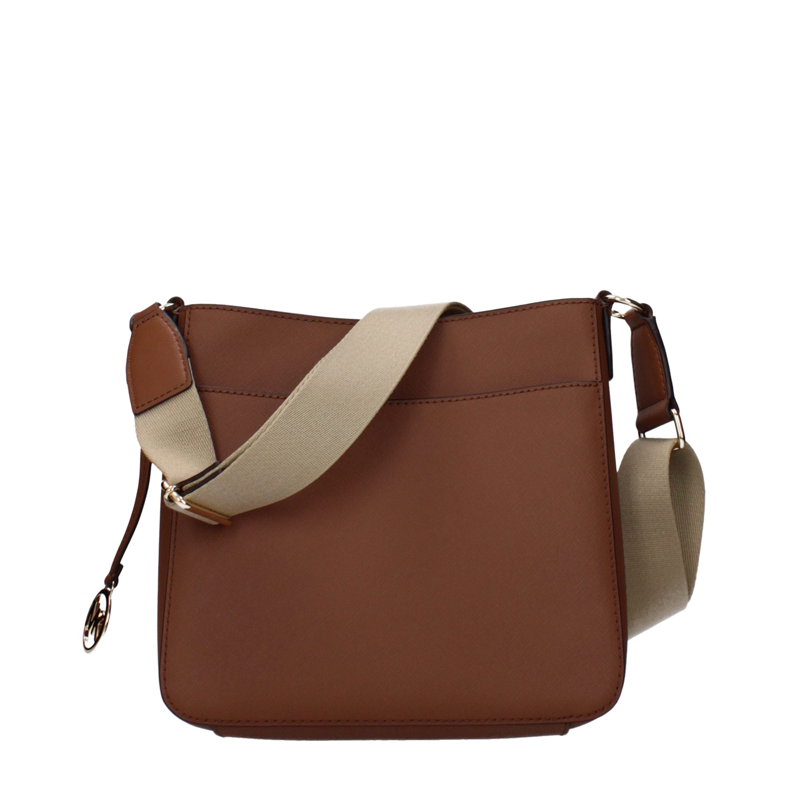 Michael Kors Braune Leder Schultertasche