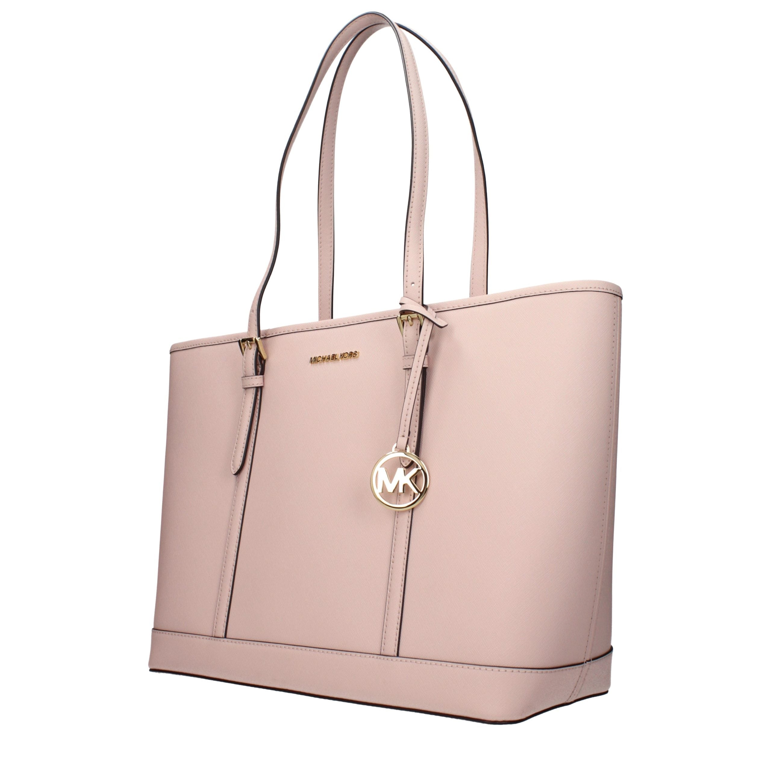 Michael Kors Schultertasche aus pinkfarbenem Leder