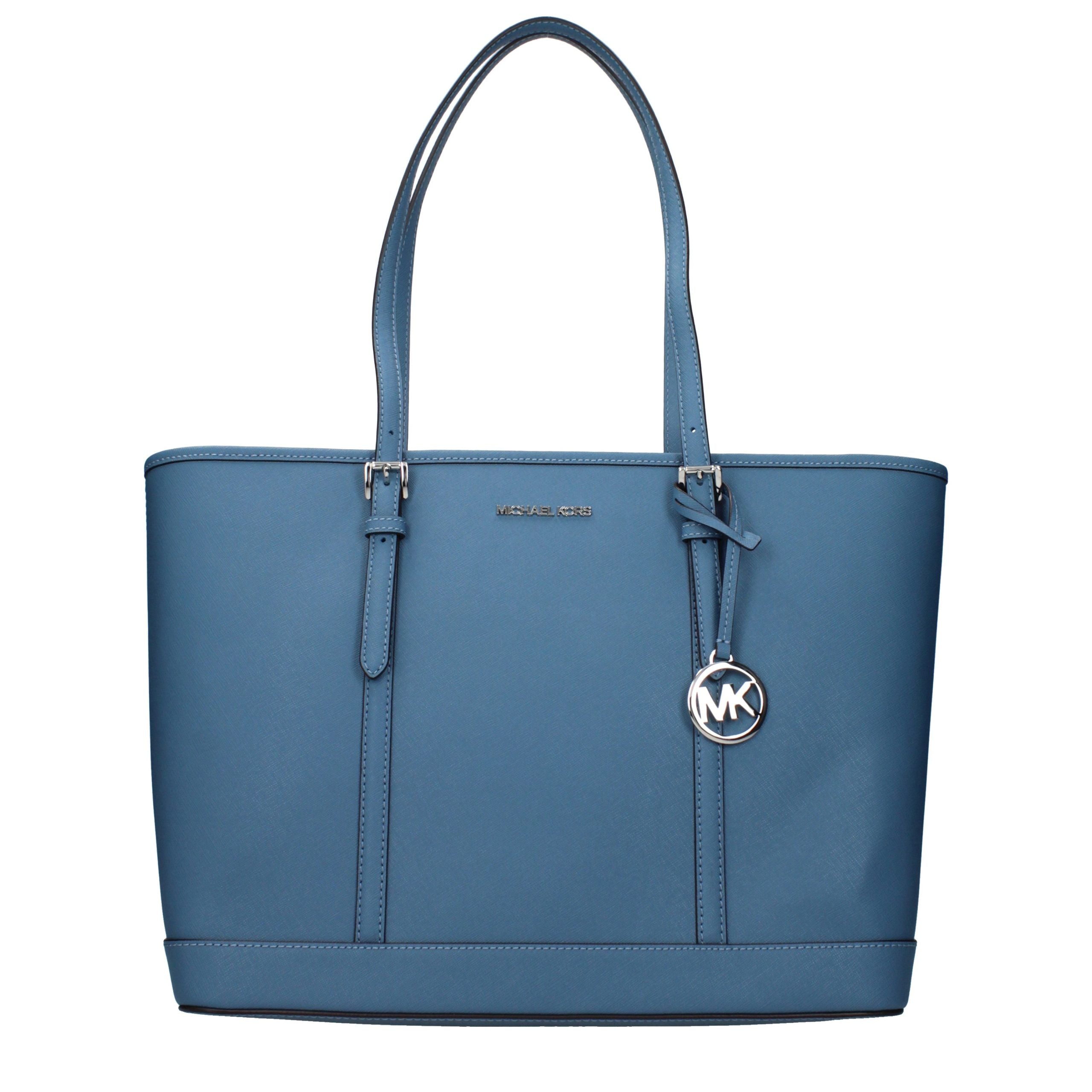 Michael Kors Schultertasche aus blauem Leder