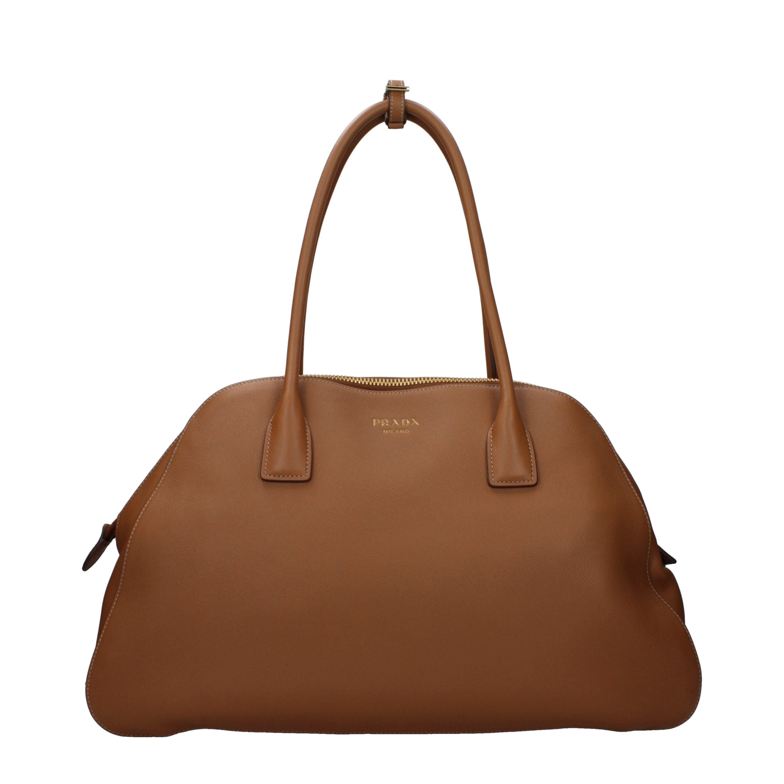 Prada Braune Leder Schultertasche