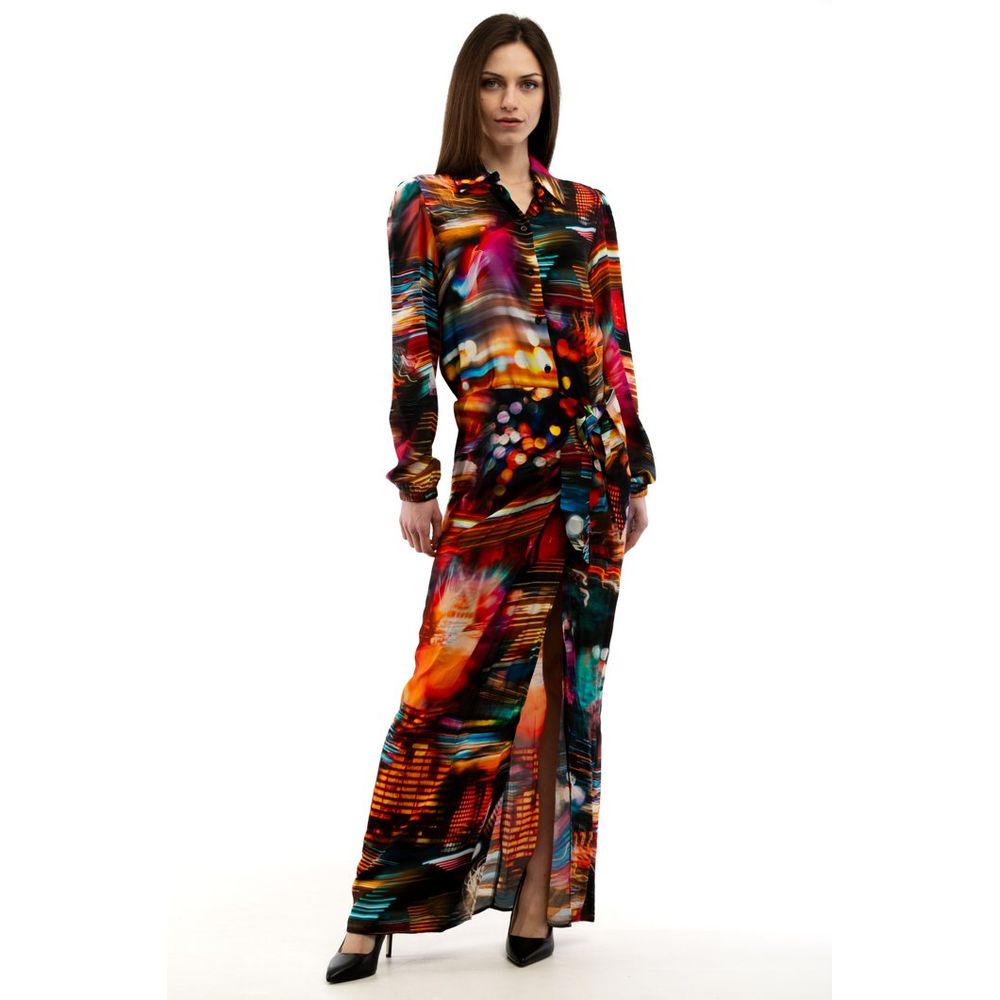 Moschino Mehrfarbiges Freizeitkleid aus Viskose