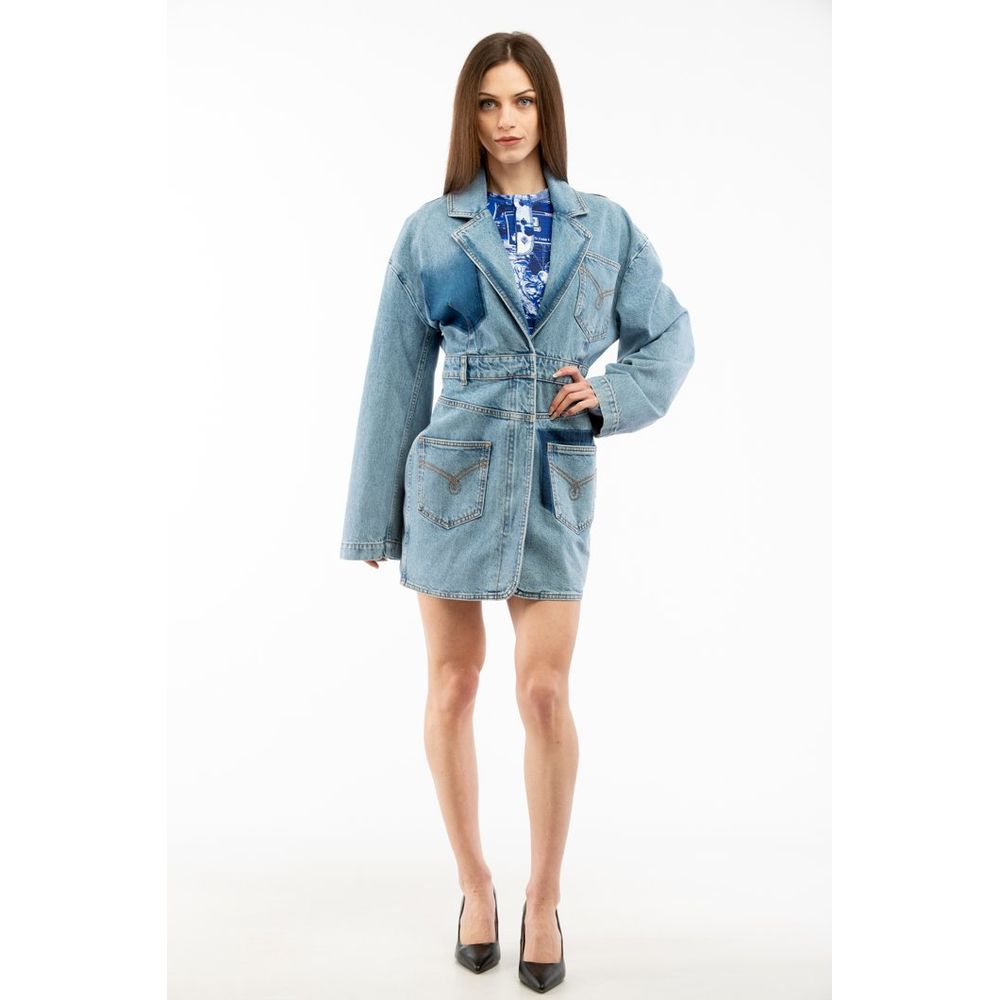 Moschino Mehrfarbige Jeansjacke aus Baumwolle