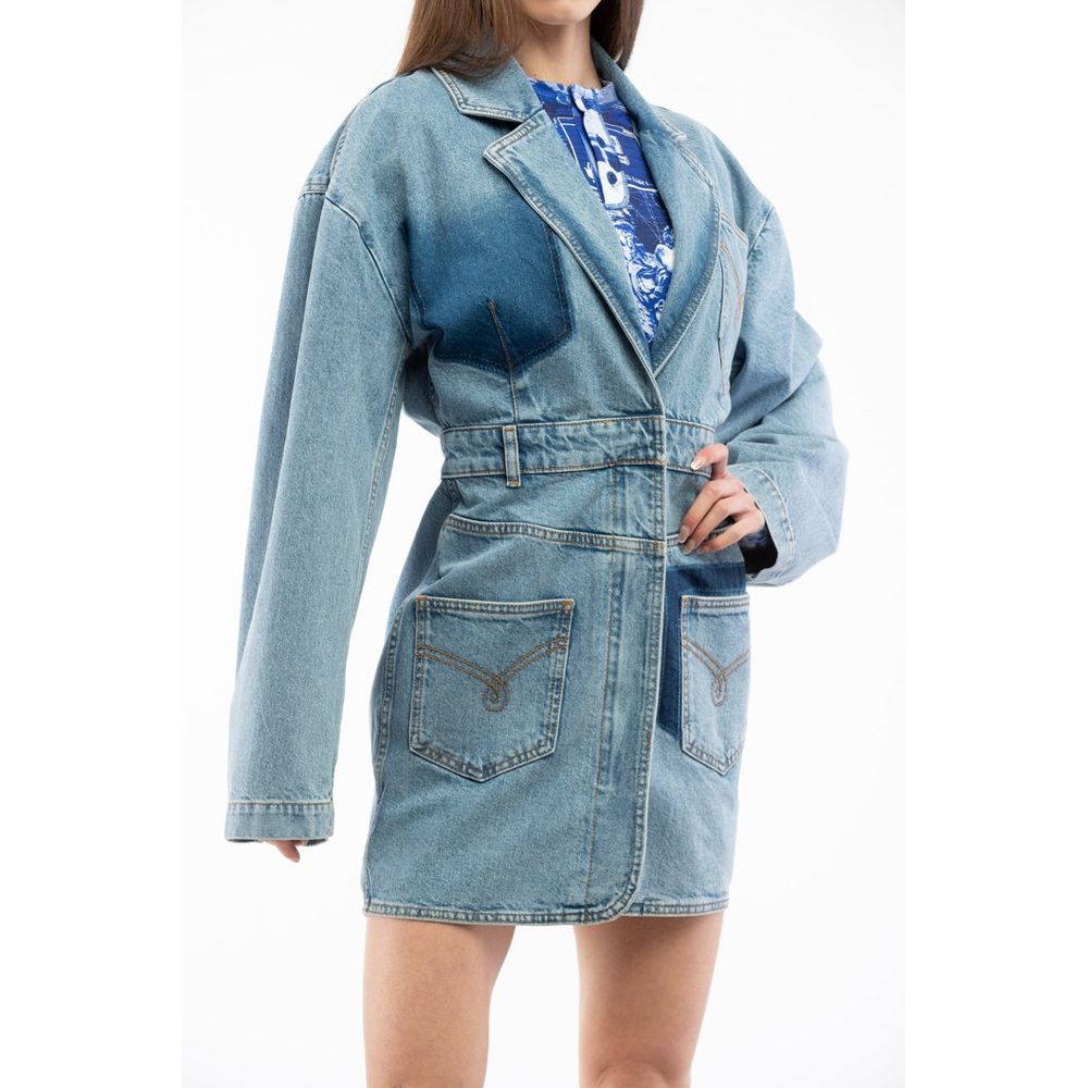 Moschino Mehrfarbige Jeansjacke aus Baumwolle