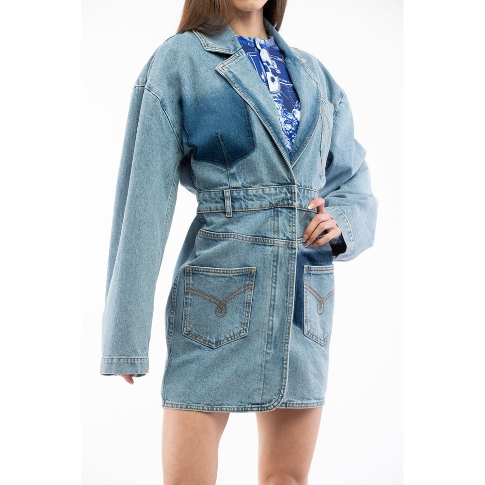 Moschino Mehrfarbige Jeansjacke aus Baumwolle