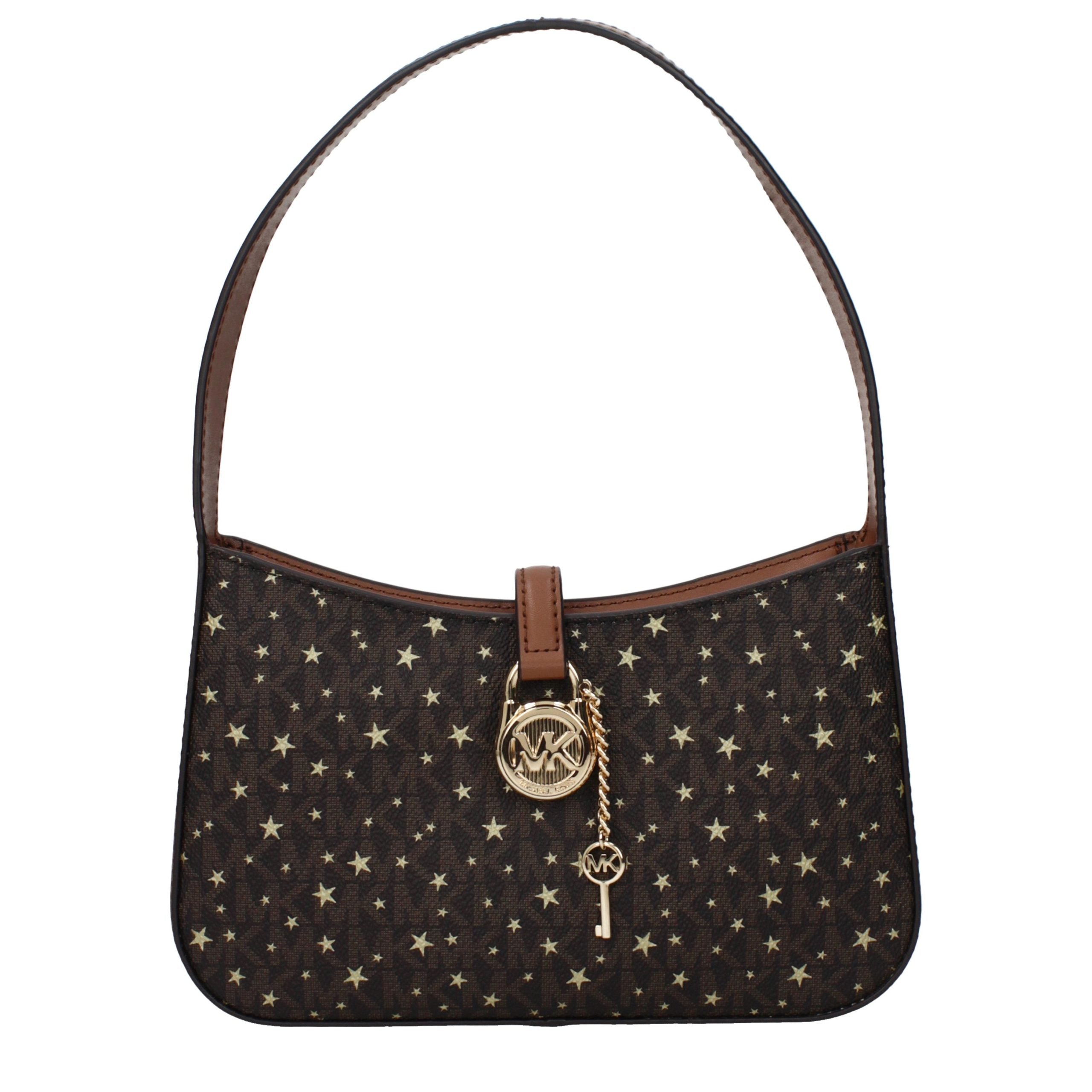 Michael Kors Braune Stoffhandtasche