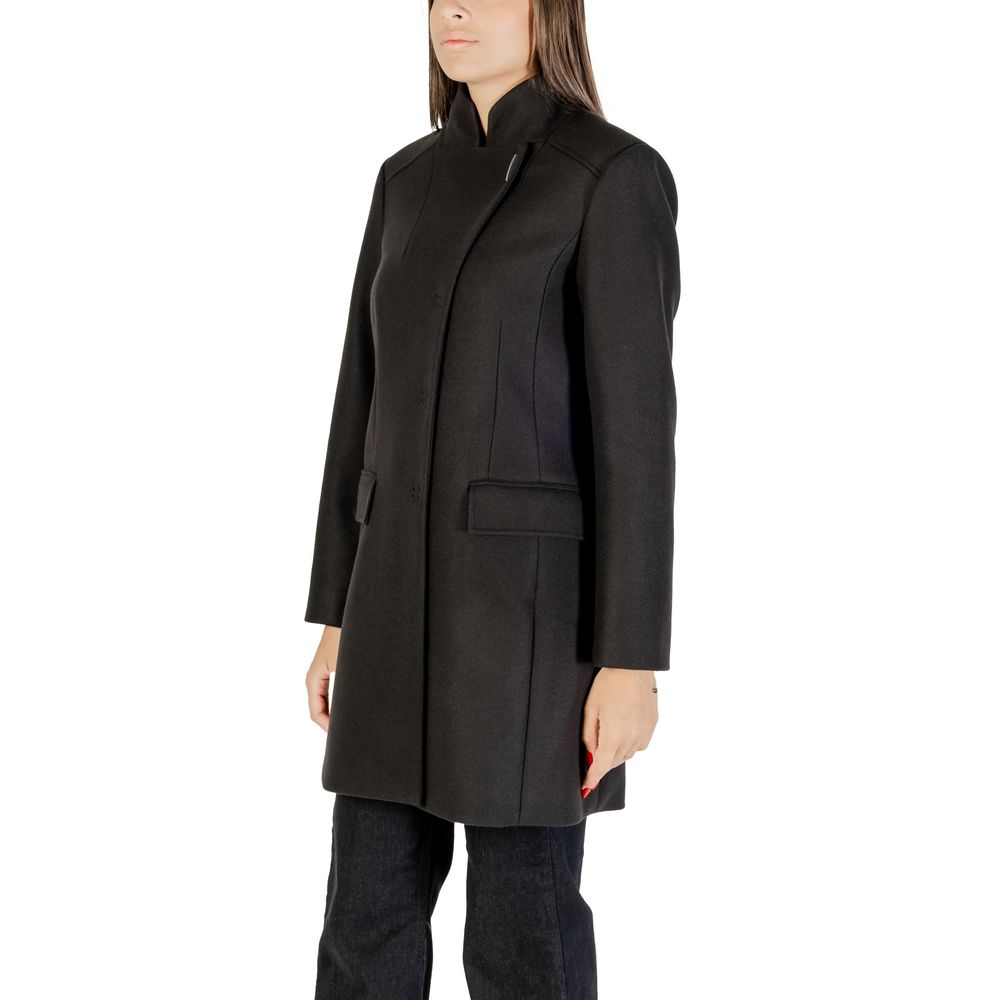 Liu Jo Schwarzer Polyester-Mantel