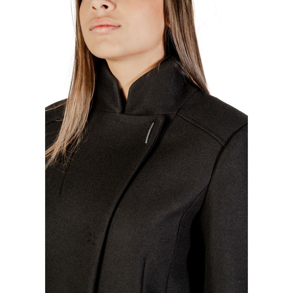 Liu Jo Schwarzer Polyester-Mantel