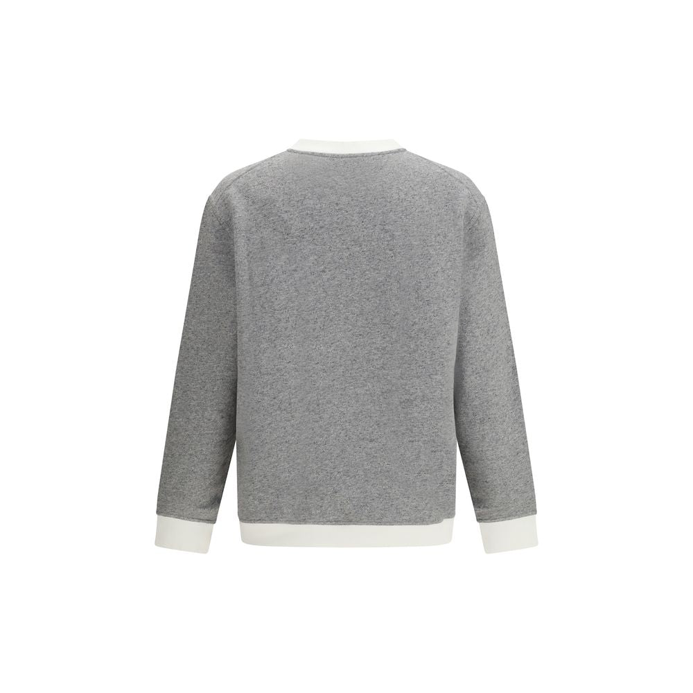 Brunello Cucinelli Grauer Baumwollpullover