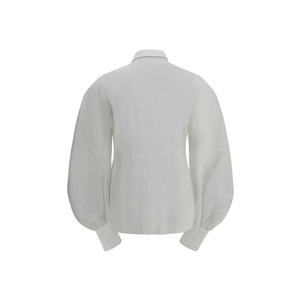 Brunello Cucinelli Weiße Baumwollbluse