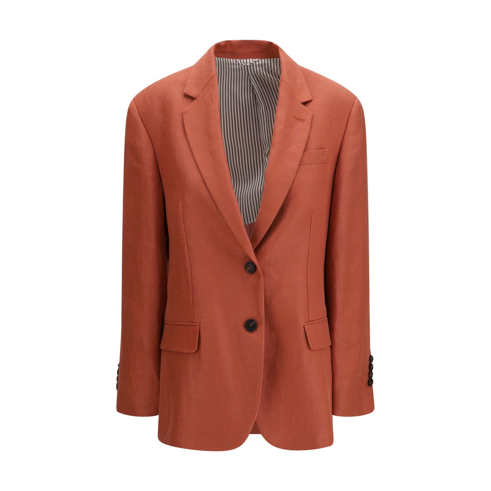 Brunello Cucinelli Mehrfarbiger Leinenblazer