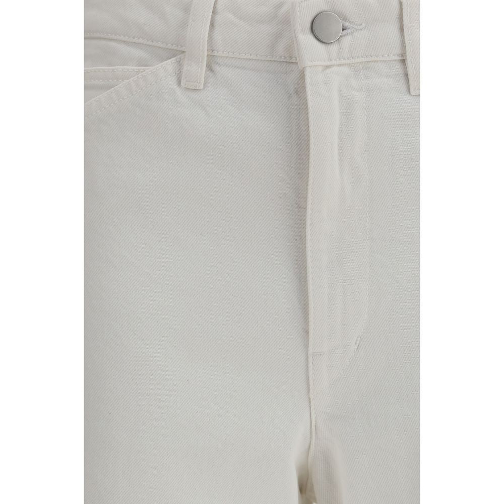 Lemaire Weiße Baumwollhose im Casual-Look