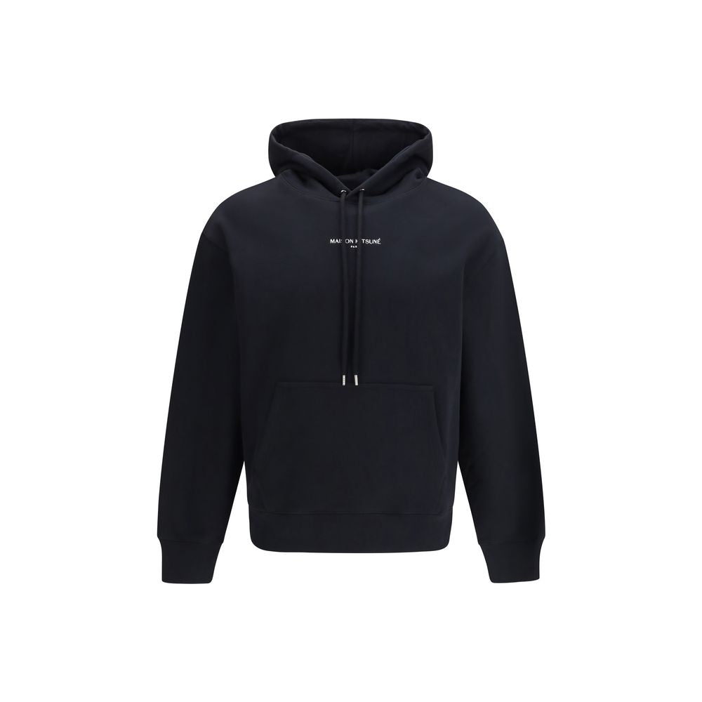 Maison Kitsuné Schwarzer Baumwoll-Sweatshirt