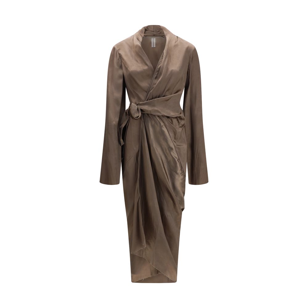 Rick Owens Braunes Kupferfarbenes Freizeitkleid