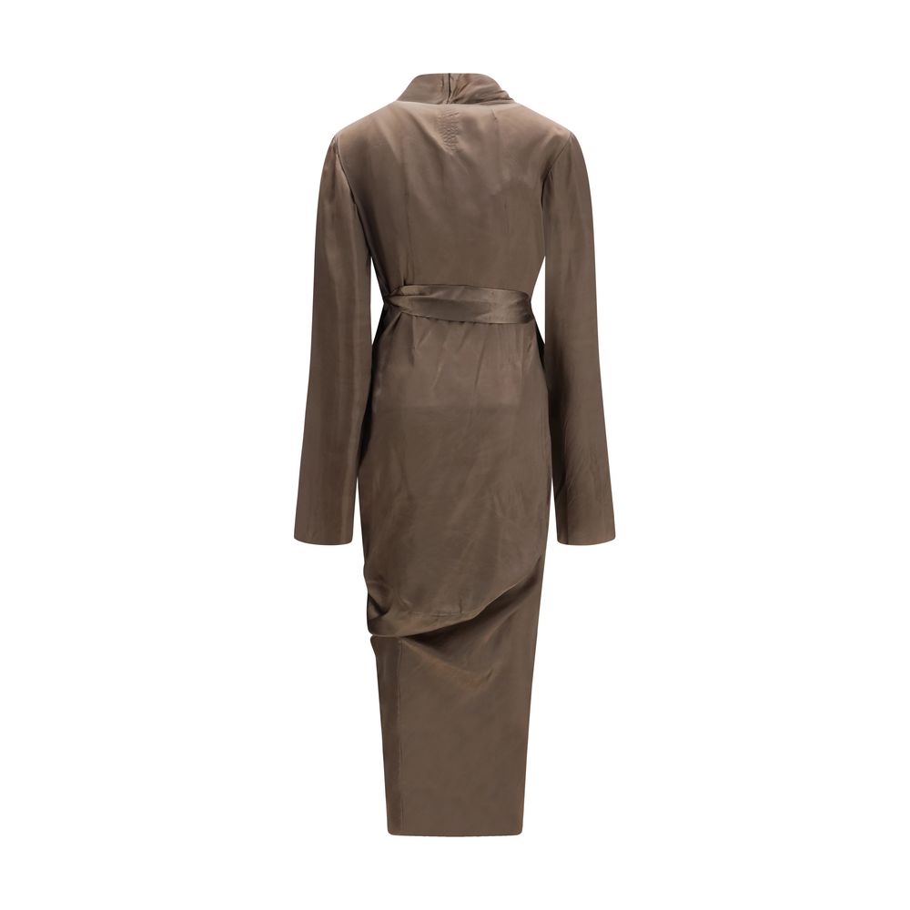 Rick Owens Braunes Kupferfarbenes Freizeitkleid