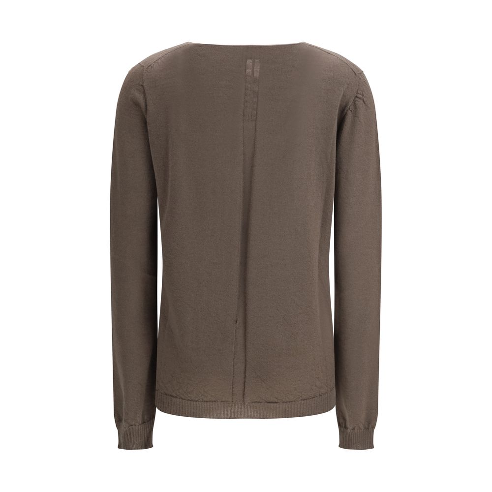Rick Owens Grauer Oves Aries Wollpullover