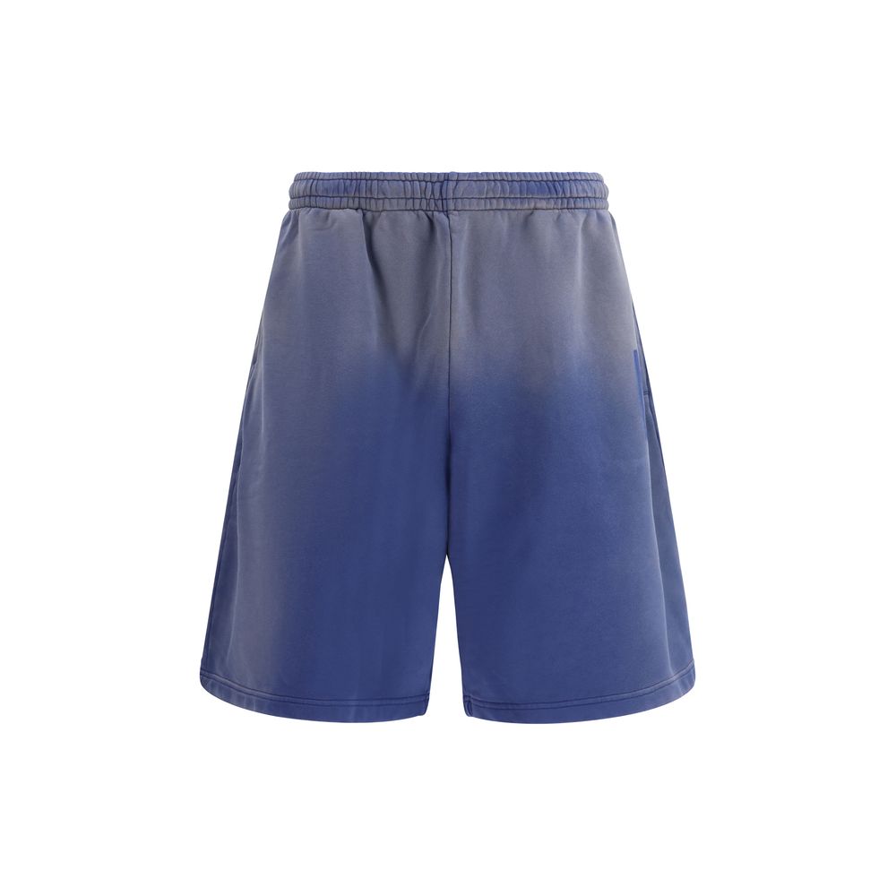 Moschino Blaue Baumwoll-Bermudashorts