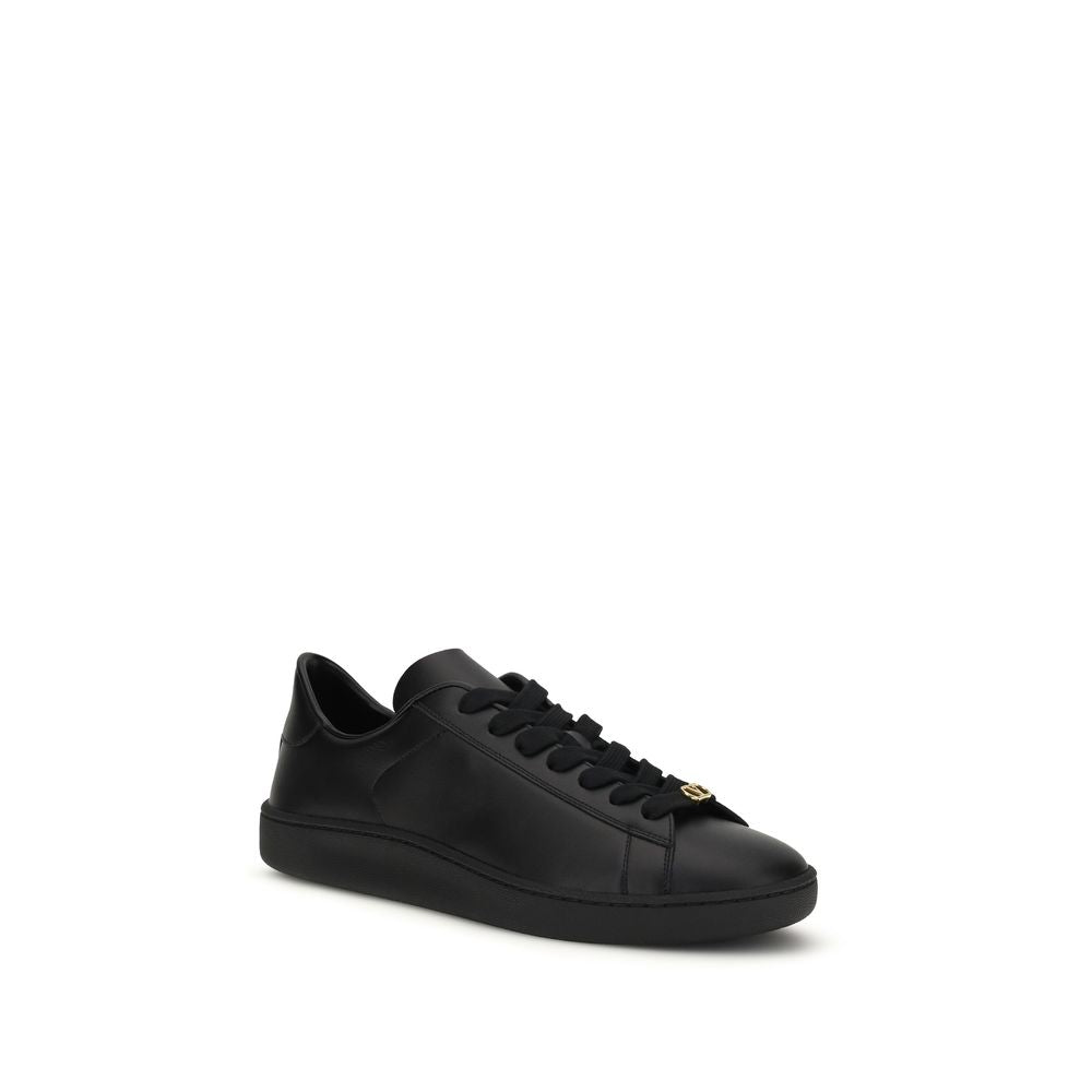 Valentino Garavani Schwarze Bos Taurus Kalbsleder-Sneakers