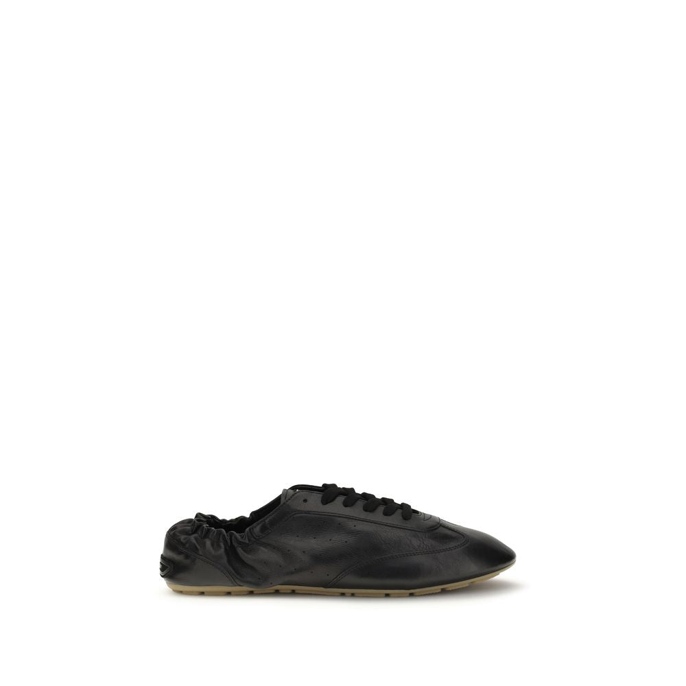 Saint Laurent Schwarze Bos Taurus Kalbsleder Sneaker