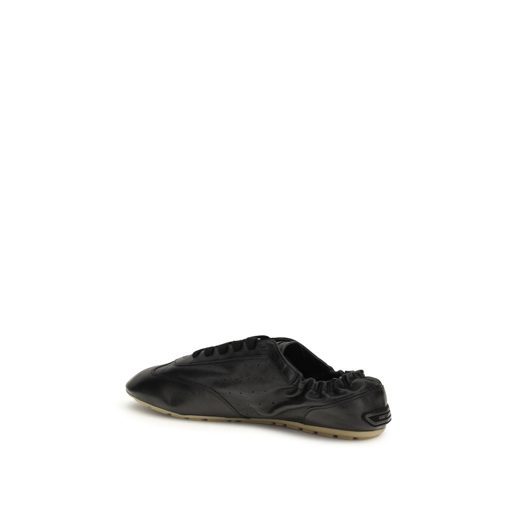 Saint Laurent Schwarze Bos Taurus Kalbsleder Sneaker
