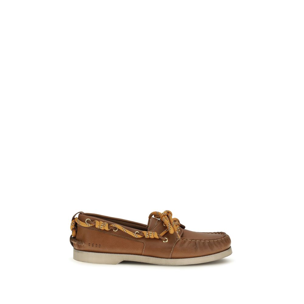 Golden Goose Braune Kalbsleder Bos Taurus Loafer zum Hineinschlüpfen