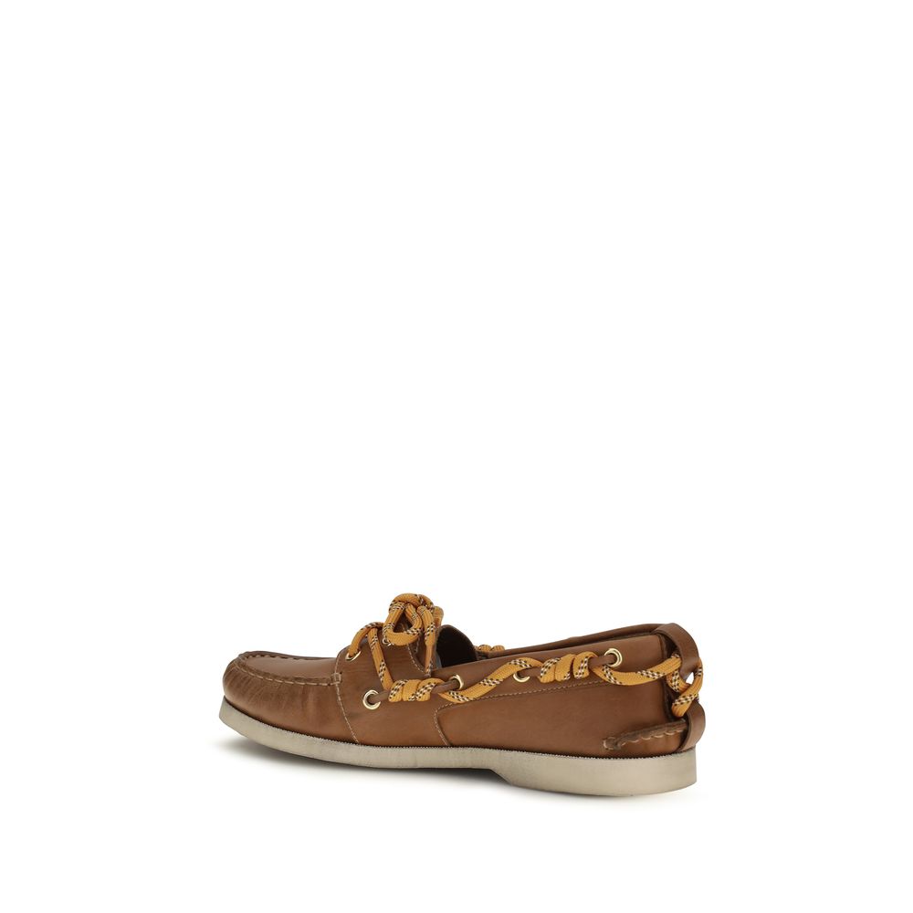 Golden Goose Braune Kalbsleder Bos Taurus Loafer zum Hineinschlüpfen