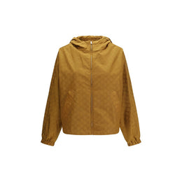 Gucci Beige Nylon Shell Jacke