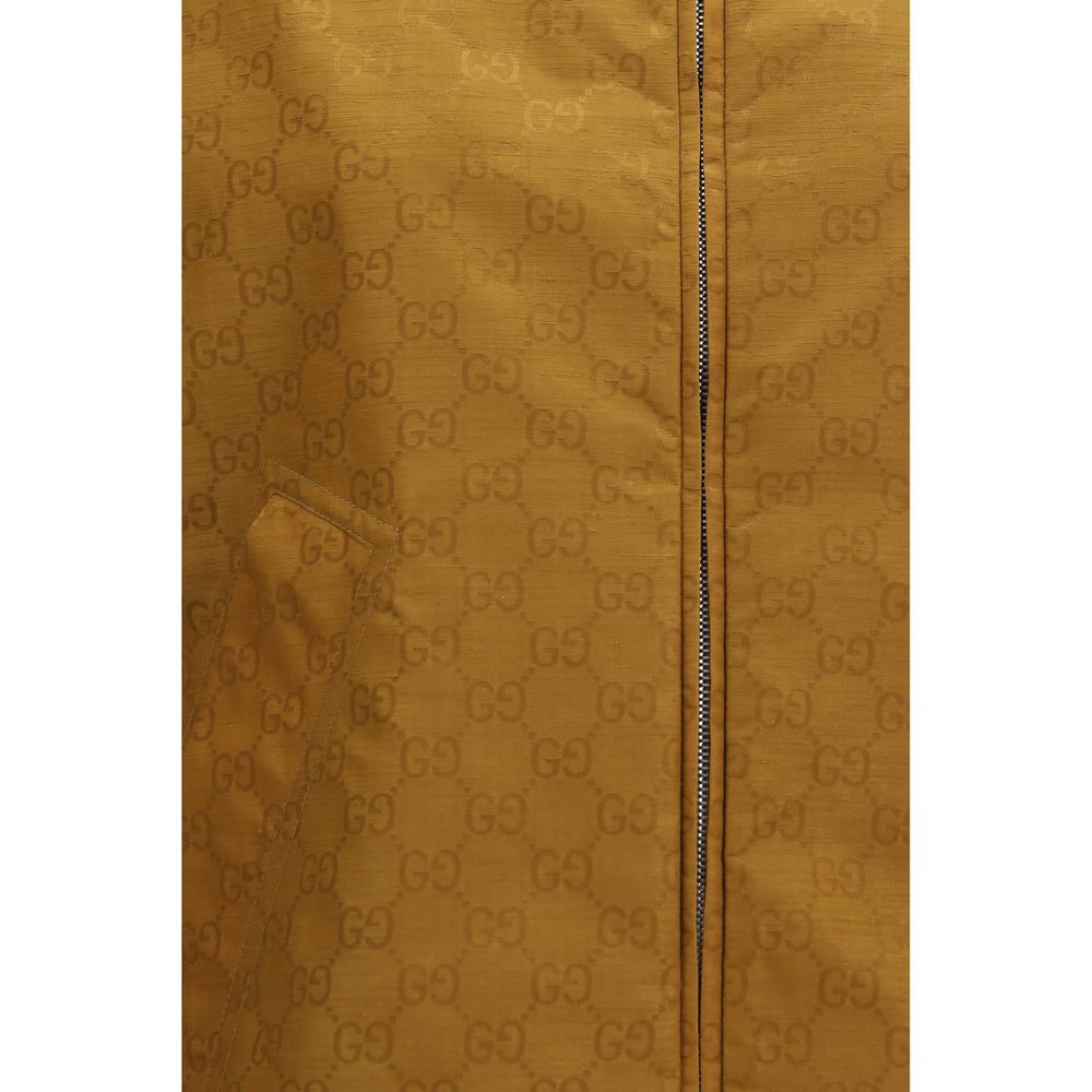 Gucci Beige Nylon Shell Jacke