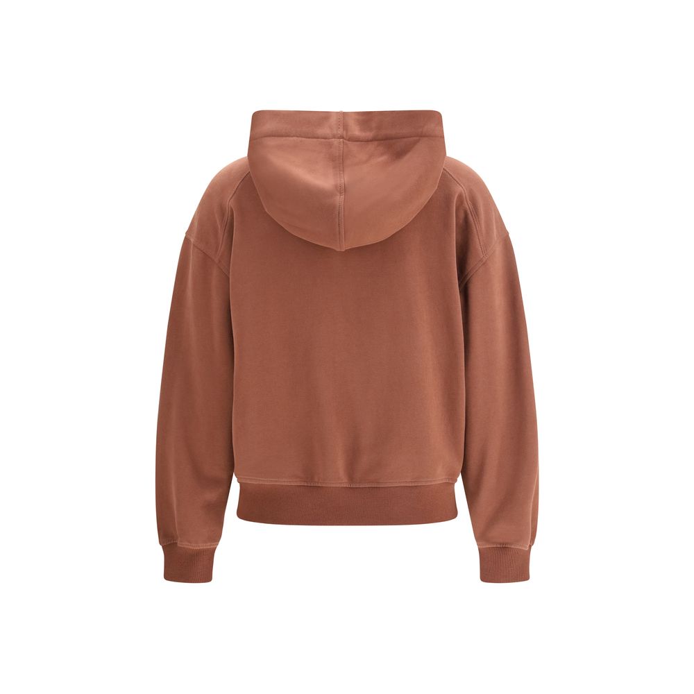 Brunello Cucinelli Brauner Baumwoll-Sweatshirt