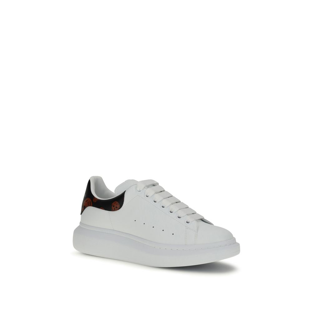 Alexander McQueen Weiße Low-Top-Sneaker aus Kalbsleder Bos Taurus
