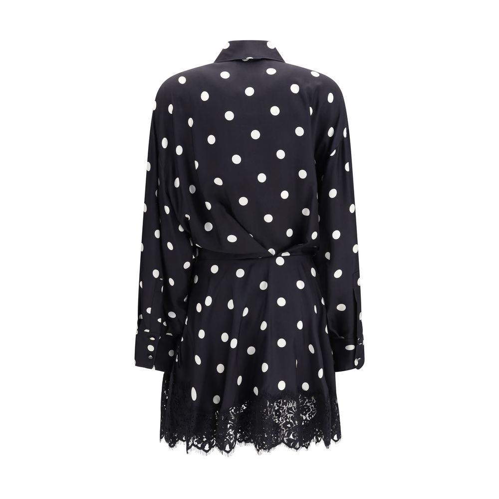 Max Mara Schwarzes Seiden-Casual-Kleid