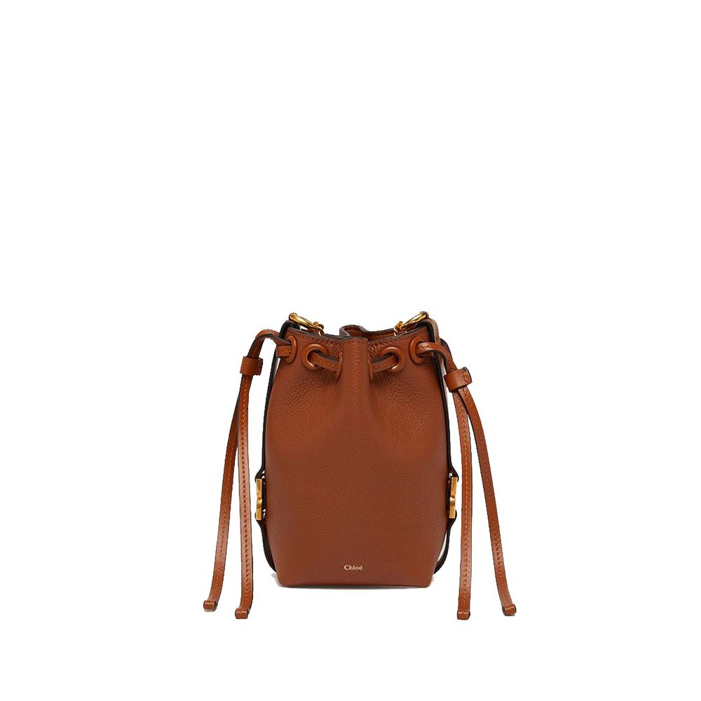 Chloé Braune Kalbsleder-Eimer-Tasche